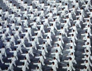 Martial arts display at the Beijing Olympics 